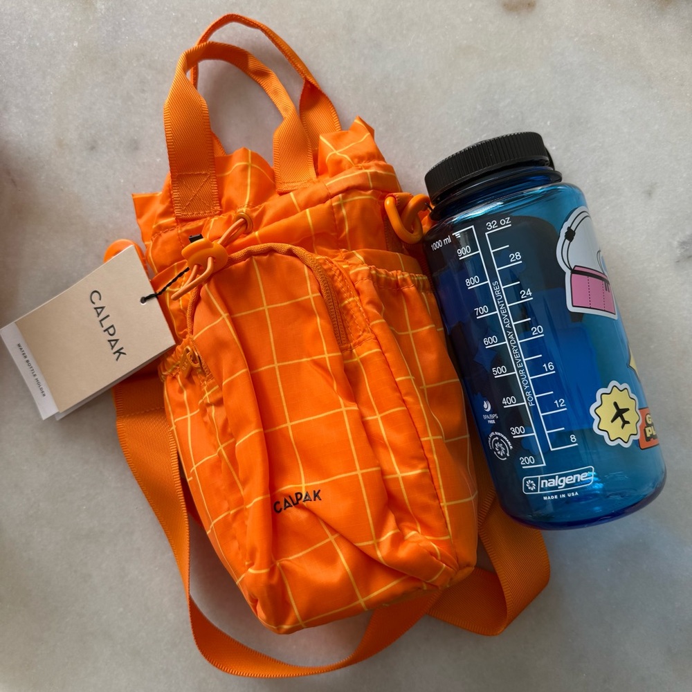 CalPak water bottle bag with Nalgene bottle—limited edition
